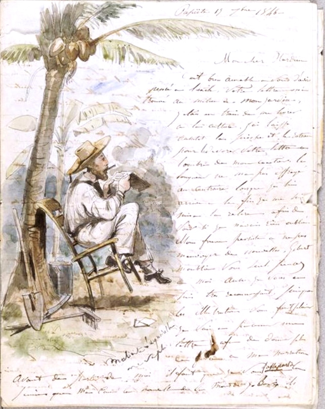 letter from Papeete (1846) alt image text